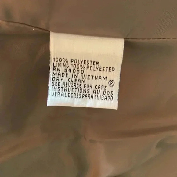 Le Suit Women’s Tan Tweed Blazer Jacket Size 6P - Picture 16 of 16